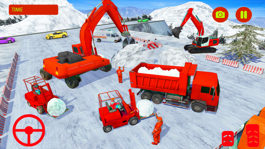 اسکرین شات برنامه City Construction Snow Game 3D 3