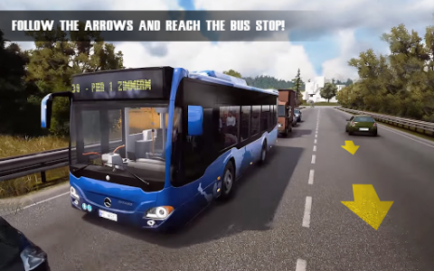 اسکرین شات بازی Coach Driver Hill Bus Simulator 3D 5