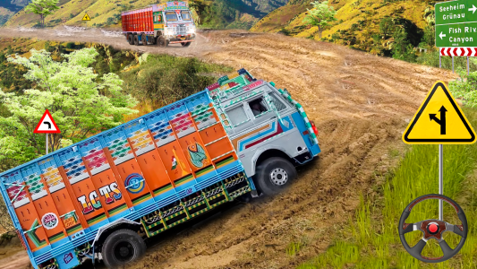 اسکرین شات بازی Real Indian Cargo Truck Simulator 2020: Offroad 3D 1