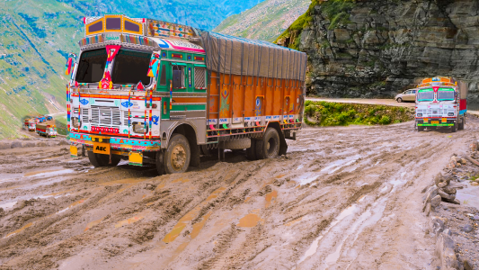 اسکرین شات بازی Real Indian Cargo Truck Simulator 2020: Offroad 3D 4