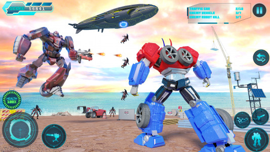 اسکرین شات برنامه Robot Transform Shooting Game 7