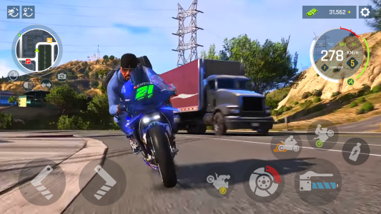 اسکرین شات 1 بازی Real Motocycle Driving Game 3D