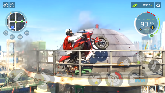 اسکرین شات 3 بازی Real Motocycle Driving Game 3D