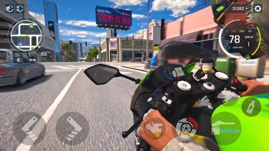 اسکرین شات 4 بازی Real Motocycle Driving Game 3D