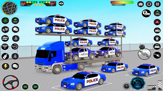 اسکرین شات برنامه US police Cars Transport truck 5