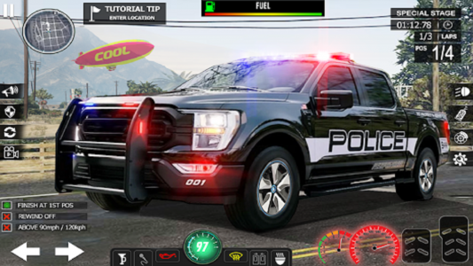 اسکرین شات برنامه US police Cars Transport truck 2