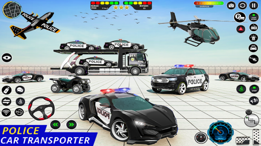اسکرین شات برنامه US police Cars Transport truck 1