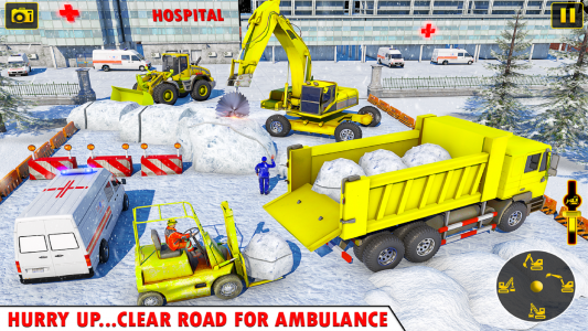 اسکرین شات برنامه Grand Snow Excavator Simulator 6