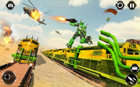 اسکرین شات برنامه Train Robot Car Game – Robot Transforming Games 6