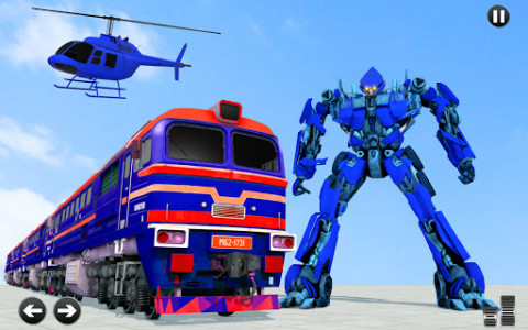 اسکرین شات برنامه Train Robot Car Game – Robot Transforming Games 1