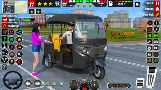 اسکرین شات بازی TukTuk Rickshaw Driving Games 1