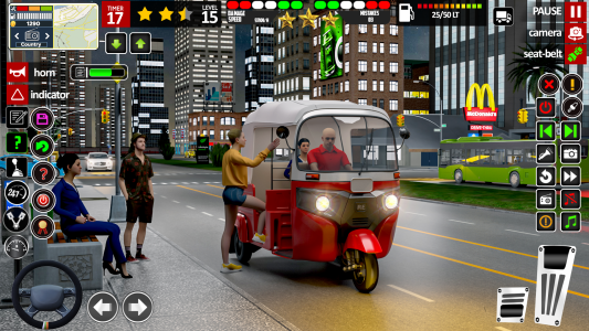 اسکرین شات 3 بازی TukTuk Rickshaw Driving Games