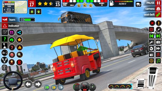 اسکرین شات 5 بازی TukTuk Rickshaw Driving Games