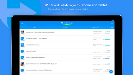 اسکرین شات برنامه MJ Downloader - Accelerate and Organize Downloads 5