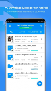اسکرین شات برنامه MJ Downloader - Accelerate and Organize Downloads 1