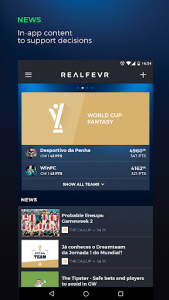 اسکرین شات برنامه RealFevr - Fantasy Sports 5