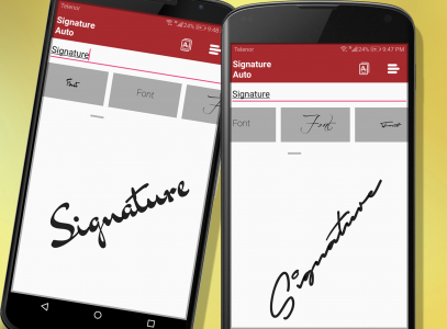 اسکرین شات 4 برنامه Real Signature Maker & Creator