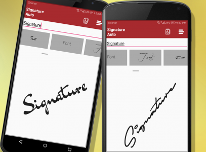 اسکرین شات برنامه Real Signature Maker & Creator 4