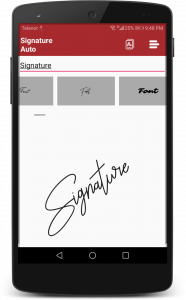 اسکرین شات برنامه Real Signature Maker & Creator 6