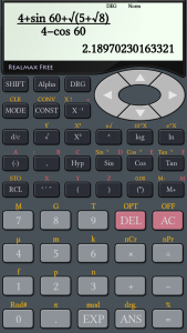 اسکرین شات برنامه RealMax Scientific Calculator 1