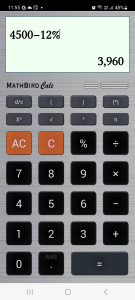 اسکرین شات برنامه MathBird Calculator 1