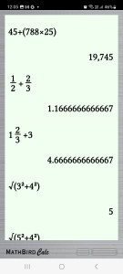 اسکرین شات برنامه MathBird Calculator 7