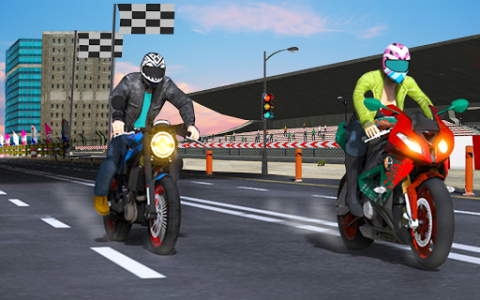 اسکرین شات برنامه Real Motorcycle Bike Race Game 2