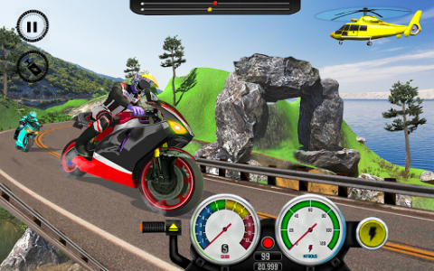 اسکرین شات برنامه Real Motorcycle Bike Race Game 8