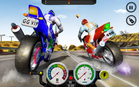 اسکرین شات برنامه Real Motorcycle Bike Race Game 1
