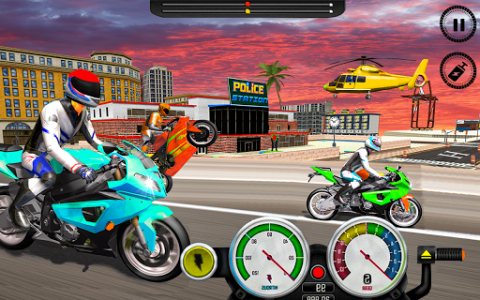 اسکرین شات برنامه Real Motorcycle Bike Race Game 5