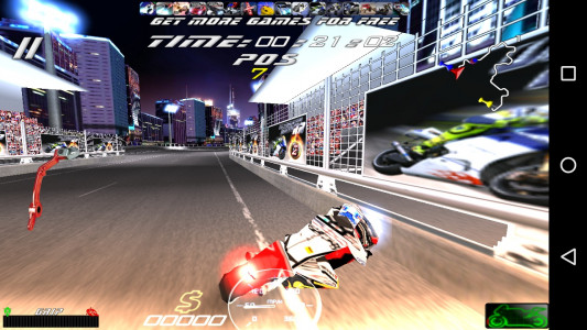 اسکرین شات بازی مسابقه موتور سیکلت 3