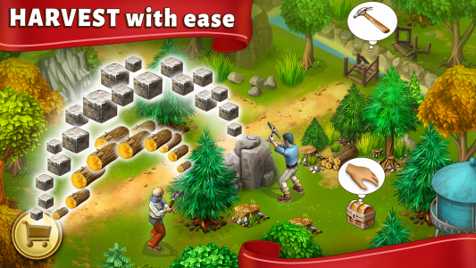 اسکرین شات 2 بازی Janes Farm: Family farm game