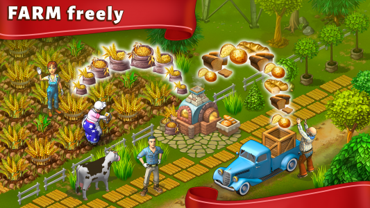 اسکرین شات 1 بازی Janes Farm: Family farm game