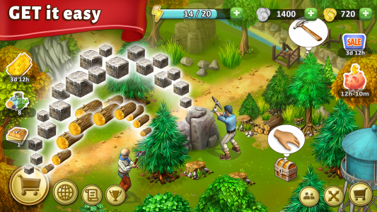 اسکرین شات 2 بازی Janes Farm: Family farm game