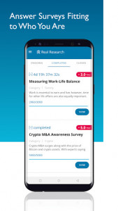 اسکرین شات برنامه Real Research Survey App 4
