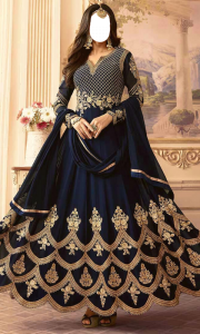 اسکرین شات 2 برنامه Anarkali Dress Photo Suit