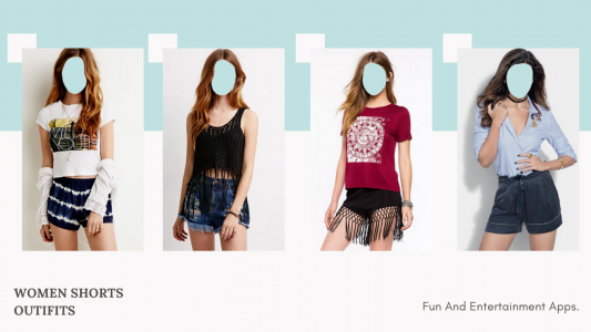 اسکرین شات 1 برنامه Women Shorts Outfit Photo Suit