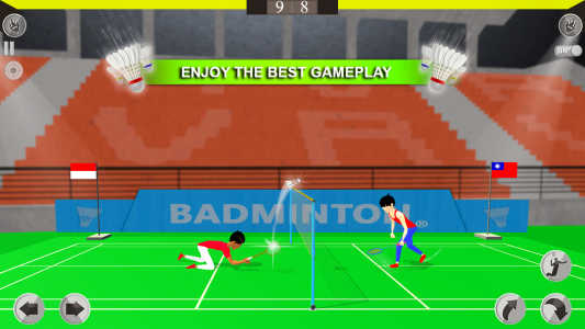 اسکرین شات 3 بازی Badminton 3D: Sports Games