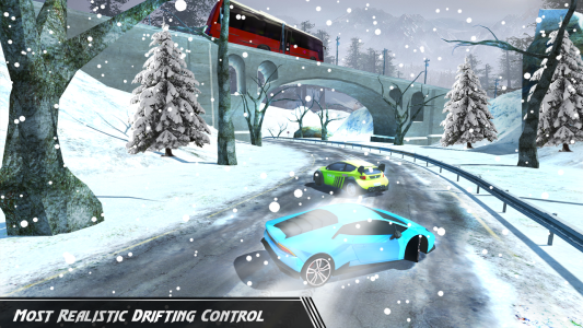 اسکرین شات 2 برنامه Snow Car Drift & Car Racing