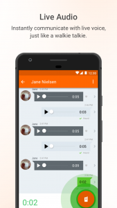 اسکرین شات 1 برنامه Voxer Walkie Talkie Messenger