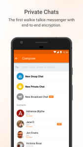 اسکرین شات برنامه Voxer Walkie Talkie Messenger 2