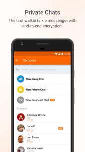 اسکرین شات 2 برنامه Voxer Walkie Talkie Messenger