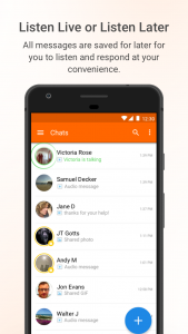 اسکرین شات 3 برنامه Voxer Walkie Talkie Messenger