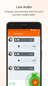 اسکرین شات برنامه Voxer Walkie Talkie Messenger 1