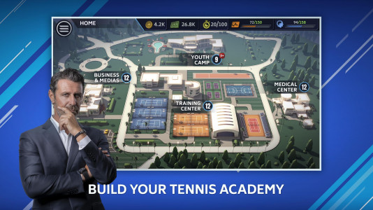 اسکرین شات بازی Tennis Manager Mobile 1