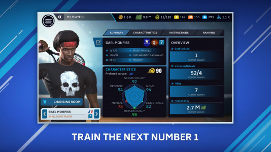 اسکرین شات 3 بازی Tennis Manager Mobile