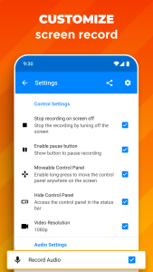 اسکرین شات 7 برنامه Screen Recorder: Facecam Audio