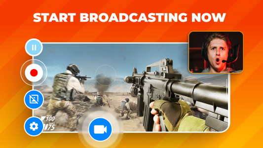 اسکرین شات 1 برنامه Screen Recorder: Facecam Audio