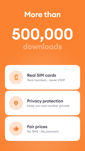 اسکرین شات 4 برنامه Temp Number - Receive SMS