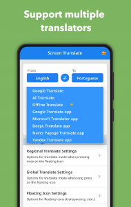اسکرین شات 7 برنامه Translate On Screen